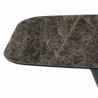 Table et base en céramique finition graphite fabriquées en Italie - Pantalon Viadurini