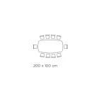 Table et base en céramique finition graphite fabriquées en Italie - Pantalon Viadurini