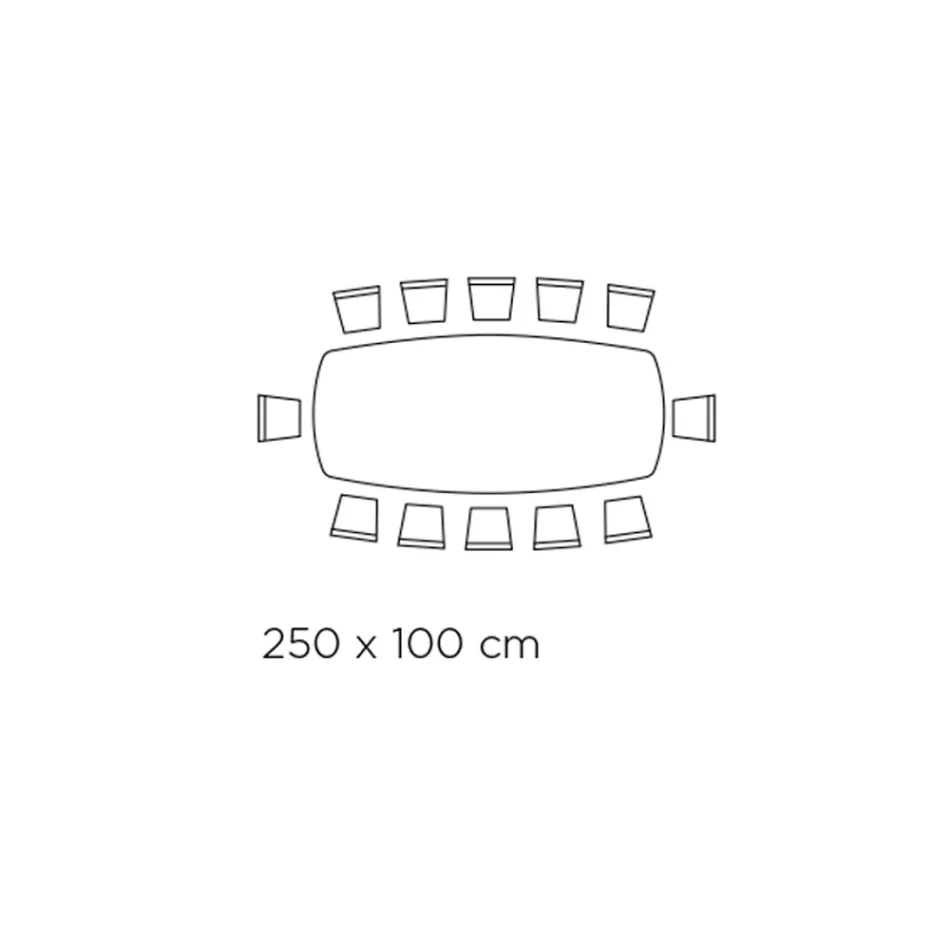 Table en céramique noire grecque polie fabriquée en Italie - Grotta Viadurini