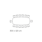 Table en céramique noire grecque polie fabriquée en Italie - Grotta Viadurini