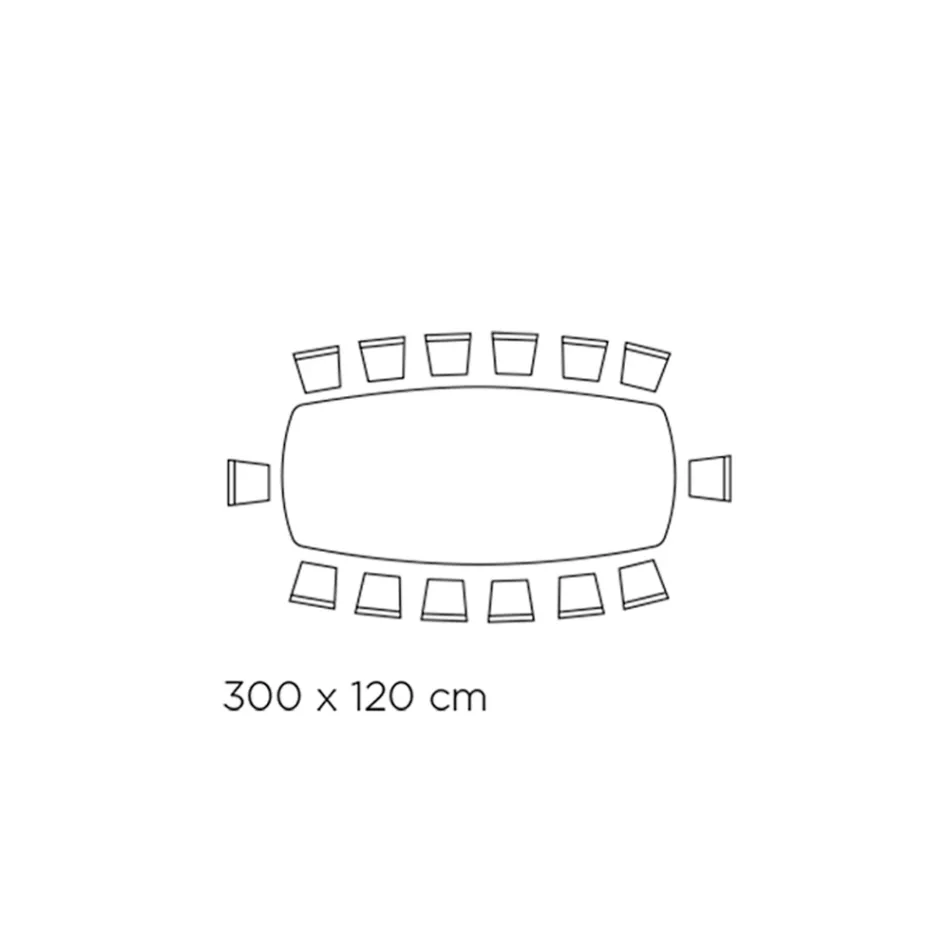 Table en céramique noire grecque polie fabriquée en Italie - Grotta Viadurini