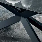 Table en céramique noire grecque polie fabriquée en Italie - Grotta Viadurini