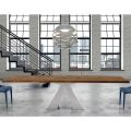 Table en Bois Extensible jusqu'à 300 cm Moderne Made in Italy – Dalmata