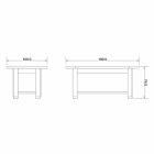 Table design moderne en chêne gris, L180x P100cm, Willis Viadurini
