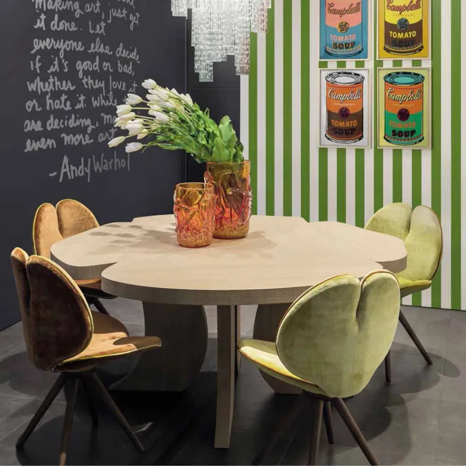 dans le tableau de chêne brossé avec finition à la cire Andy Viadurini