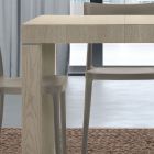 Table en Bois Stratifié Extensible jusqu'à 470 cm Fabriquée en Italie – Gordito Viadurini