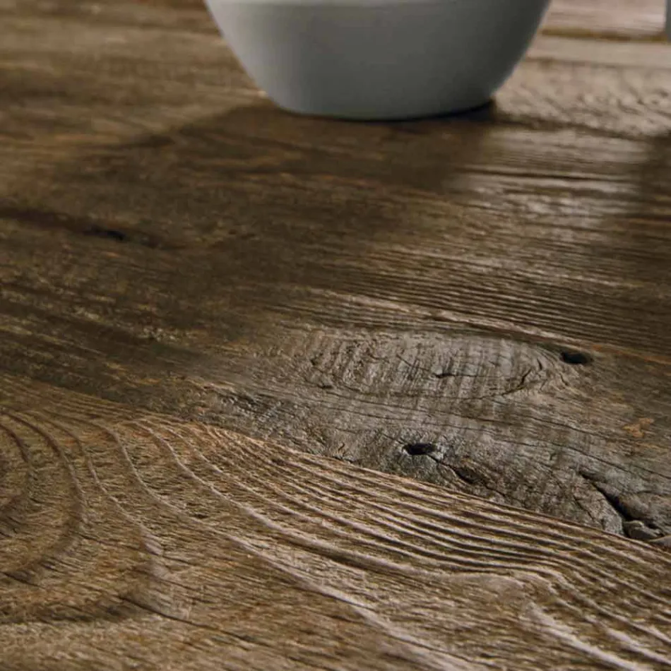 Table design en bois massif fabriquée en Italie Zerba Viadurini