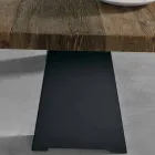 Table design en bois massif fabriquée en Italie Zerba Viadurini