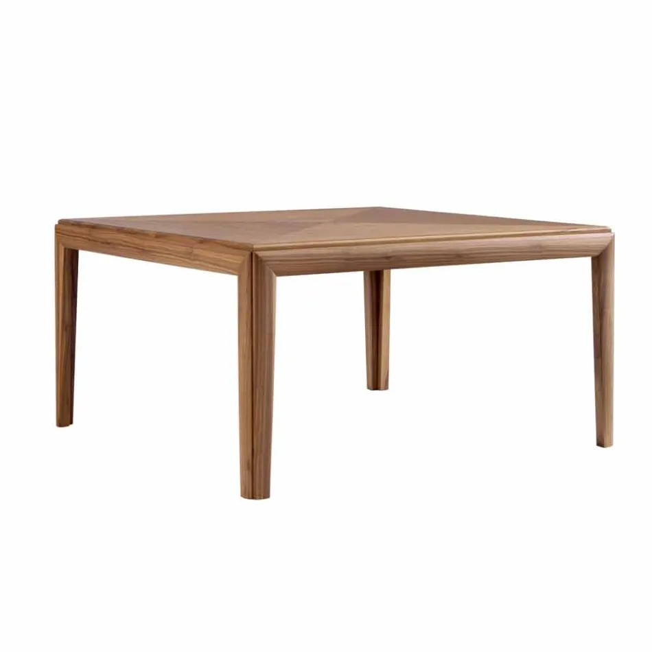 Grilli York table moderne en bois massif fabriqué en Italie Viadurini