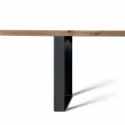 Table design moderne en bois massif aulne, Antonio Viadurini