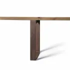 Table design moderne en bois massif aulne, Antonio Viadurini