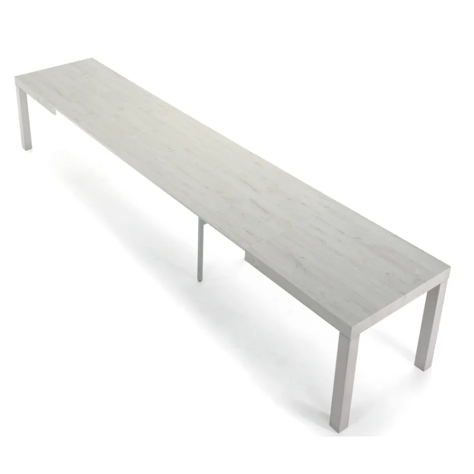 Table extensible en bois mélaminé jusqu'à 470 cm Made in Italy – Gordito Viadurini