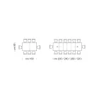 Table extensible en bois mélaminé jusqu'à 470 cm Made in Italy – Gordito Viadurini