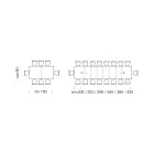 Table extensible en bois mélaminé jusqu'à 470 cm Made in Italy – Gordito Viadurini