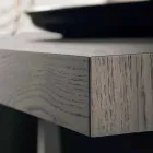 Table en bois de chêne nouée moderne fabriquée en Italie Zerba Viadurini