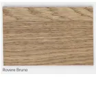 Table en placage de chêne noué et pieds en métal Made in Italy - Vicente Viadurini