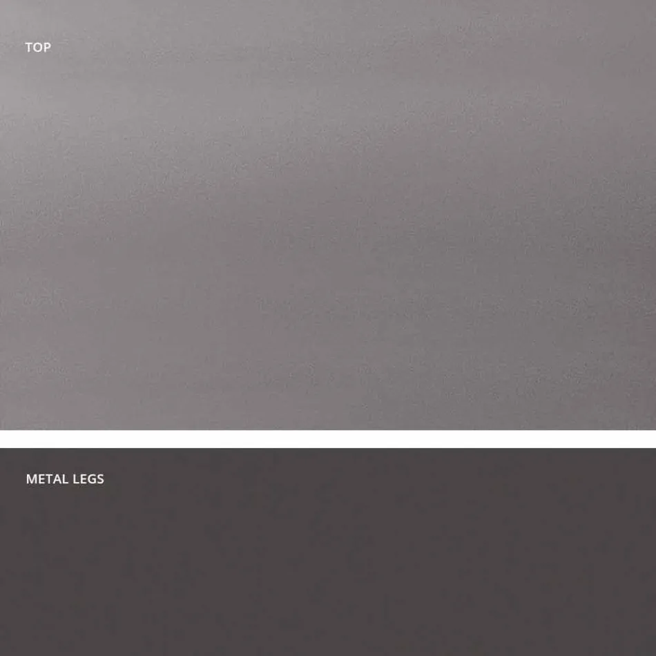 Table en verre trempé de conception moderne fabriquée en Italie, Mitia Viadurini