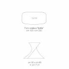 Table en verre trempé de design moderne produite en Italie, Clark Viadurini