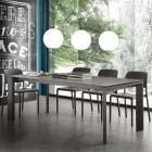 Table extensible pliante en vitrocéramique jusqu'à 240 cm Terni Viadurini
