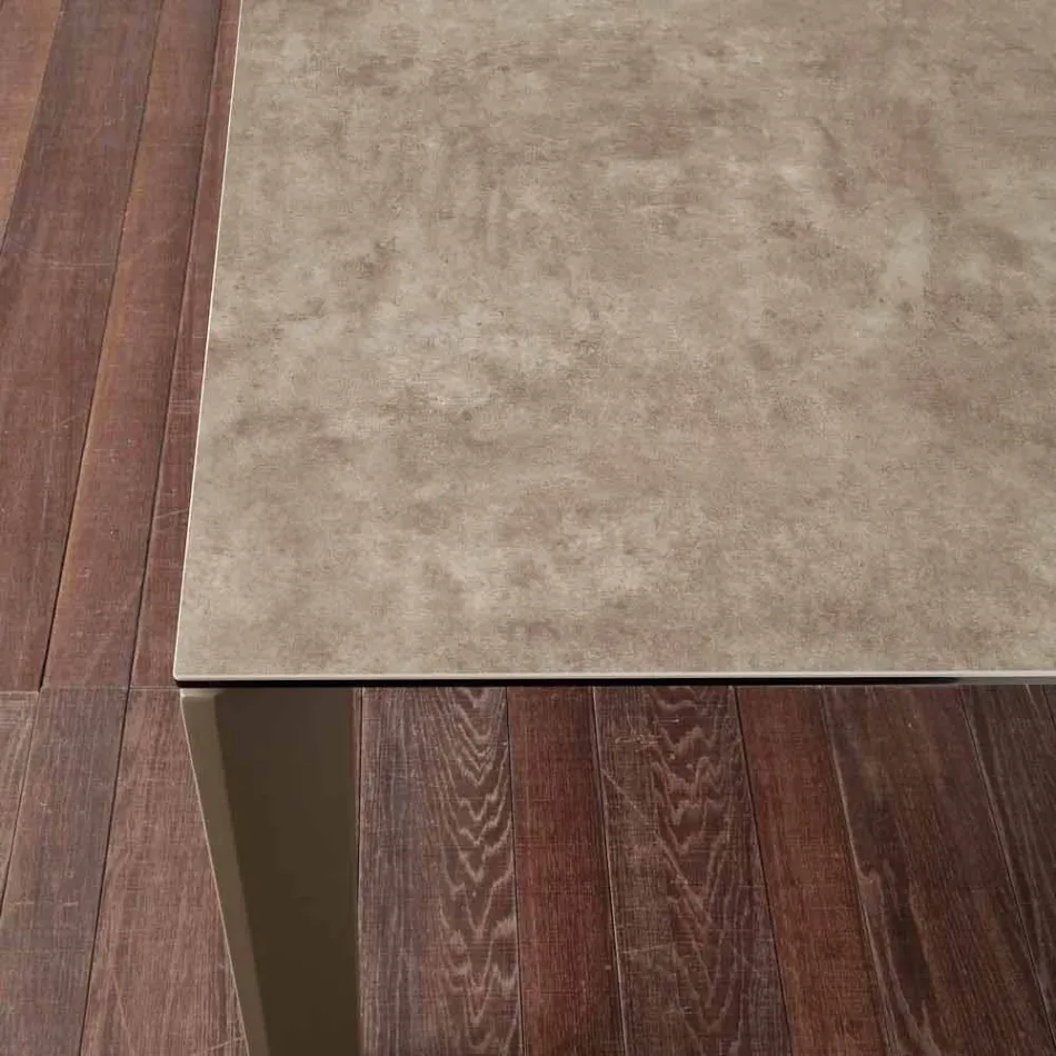 Table extensible pliante en vitrocéramique jusqu'à 240 cm Terni Viadurini