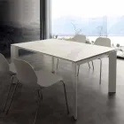 Table extensible pliante en vitrocéramique jusqu'à 240 cm Terni Viadurini