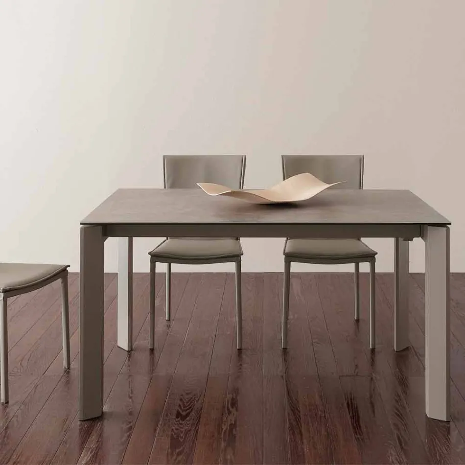 Table extensible pliante en vitrocéramique jusqu'à 240 cm Terni Viadurini