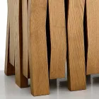 Table en verre et céramique design moderne fabriquée en Italie, Egisto Viadurini