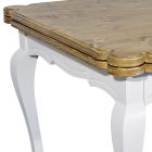 Table d'intérieur extensible en sapin avec coins façonnés Made in Italy - Faramir Viadurini