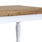 Table de séjour extensible en sapin nordique Made in Italy - Benidorm Viadurini