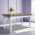 Table de séjour extensible en sapin nordique Made in Italy - Benidorm Viadurini