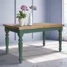 Table de séjour extensible en sapin nordique Made in Italy - Benidorm Viadurini