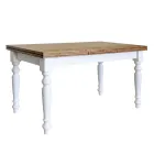 Table de séjour extensible en sapin nordique Made in Italy - Benidorm Viadurini