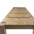 Table de séjour extensible en plaqué chêne noué Made in Italy - Durin Viadurini
