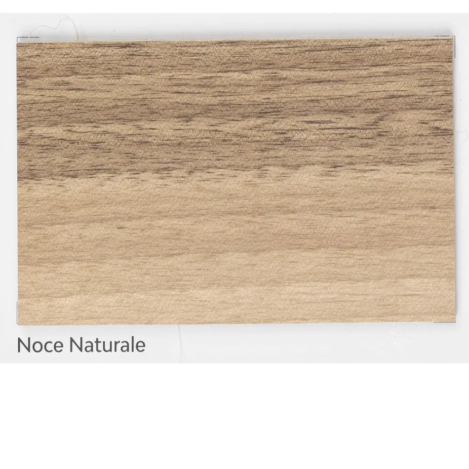 Table de salon en véritable noyer massif noué Made in Italy - Boromir Viadurini