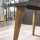 Table de salon en chêne Massellato disponible en différents bords Made in Italy - Treebeard Viadurini