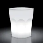 Table lumineuse design d'extérieur en polyéthylène et HPL fabriquée en Italie - Pucca Viadurini