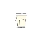 Table lumineuse design d'extérieur en polyéthylène et HPL fabriquée en Italie - Pucca Viadurini