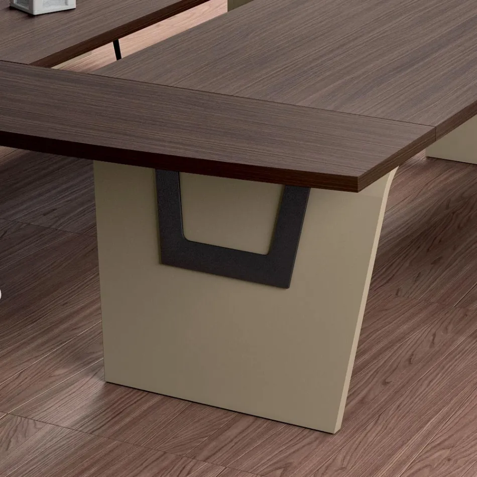 Table de réunion en mélaminé par Andrea Stramigioli - Butterfly Viadurini