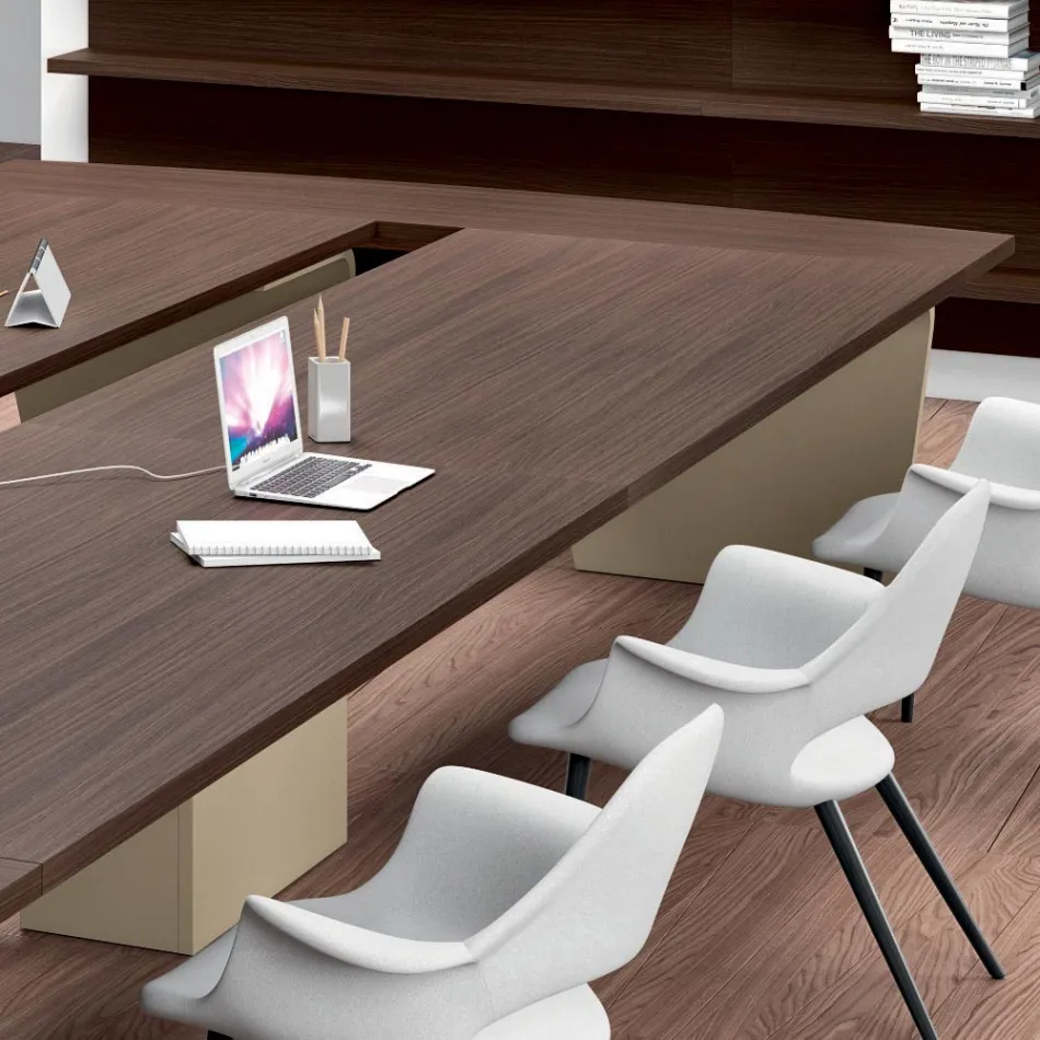 Table de réunion en mélaminé par Andrea Stramigioli - Butterfly Viadurini