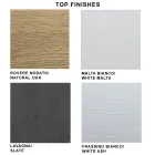 Table moderne extensible jusqu'à 300 cm en stratifié et verre fabriquée en Italie - Tear Viadurini