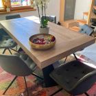 Table extensible moderne jusqu'à 260/280 cm en bois et métal - Teramo Viadurini