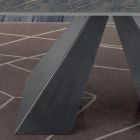 Table Extensible Moderne jusqu'à 278 cm en Céramique Made in Italy - Dalmatien Viadurini
