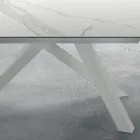 Table extensible moderne jusqu'à 278 cm en céramique fabriquée en Italie - Settimmio Viadurini