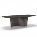 Table avec plateau en grès effet marbre fabriquée en Italie, Adrano