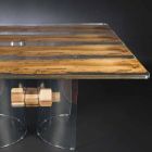 Moderne dans le verre vénitien et Briccola table en bois Viadurini