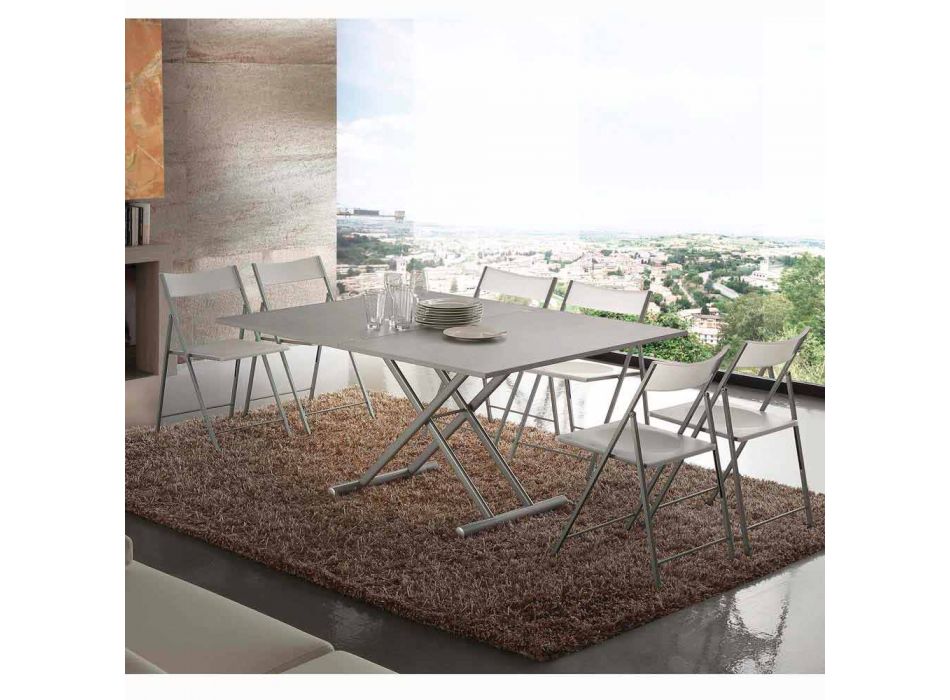 Table extensible ou table basse en mélaminé design Nuoro Viadurini