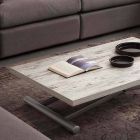 Table extensible ou table basse en mélaminé design Nuoro Viadurini