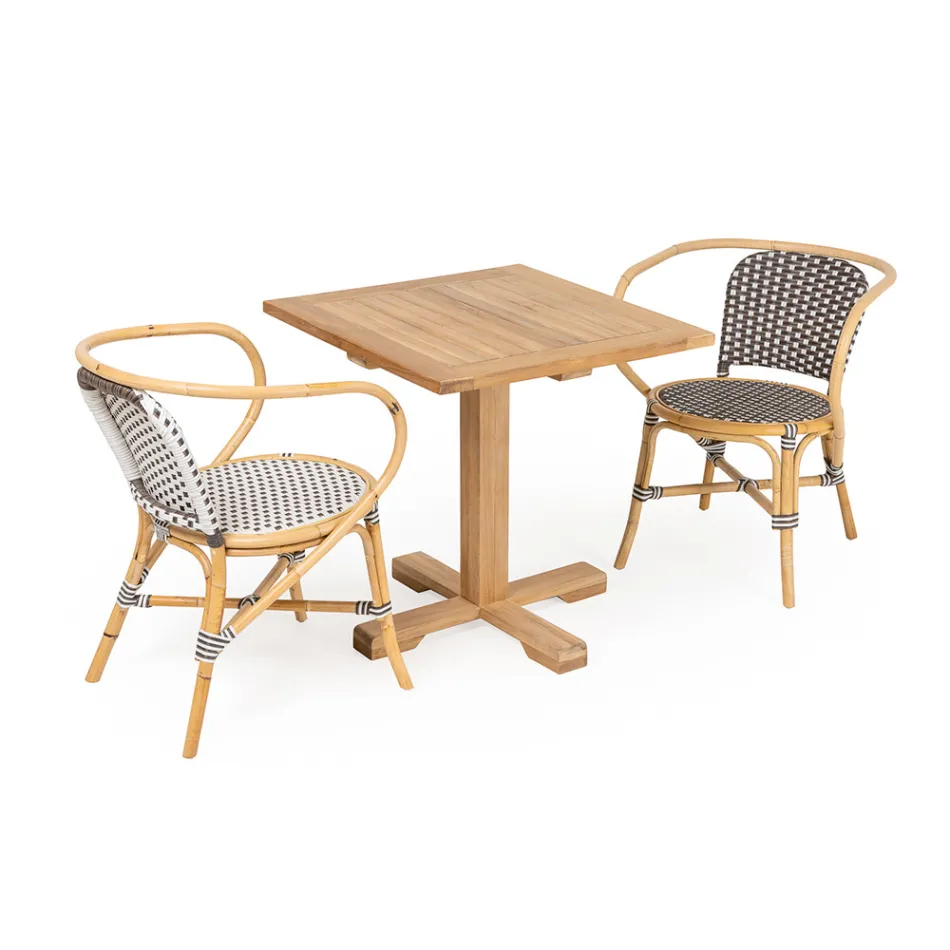 Table d'extérieur avec pied central de différentes tailles - Yggdrasil Viadurini