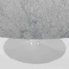 Table ovale moderne en marbre de Carrare ou noir Marquinia fabriquée en Italie – Dollars Viadurini