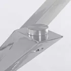 Table de salle à manger Homemotion avec plateau en verre trempé - Denda Viadurini